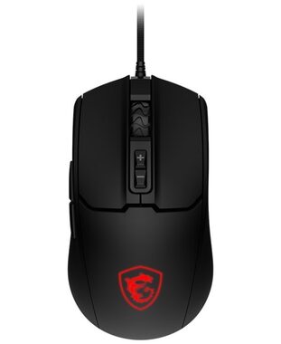 MSI Forge GM100 čierna / Herná optická myš / 6400 DPI / 7 tlačidiel / USB / RGB
