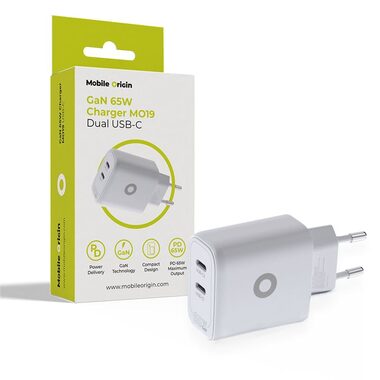 Mobile Origin GaN 65W Charger MO19 / Nabíjačka / Dual USB-C