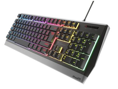 Genesis Rhod 300 RGB čierna / Podsvietená klávesnica / USB