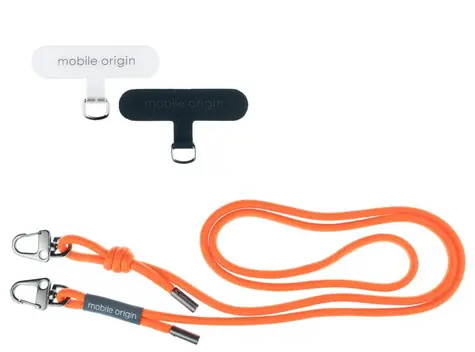 Mobile Origin Lanyard rope 6 mm šnúrka oranžová / 82 - 163cm