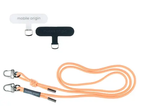 Mobile Origin Lanyard rope 6 mm šnúrka broskyňová / 82 - 163cm