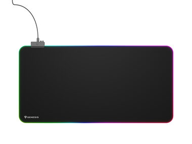 Genesis Boron 500 XXL RGB čierna / herná podložka pod myš / 800 x 300 x 4 mm 