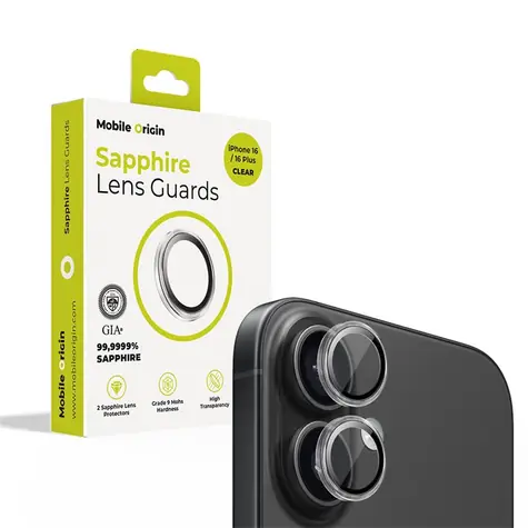 Mobile Origin Sapphire Lens guards ochranné sklo pre Apple iPhone 16/16 PLUS číra