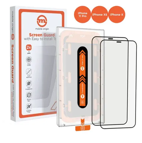 Mobile Origin Screen Guard ochranné sklo pre Apple iPhone 11 Pro/XS/X s aplikátorom / 2 ks