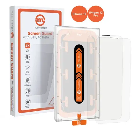 Mobile Origin Screen Guard ochranné sklo pre Apple iPhone 12 Pro/12 s aplikátorom / 2 ks