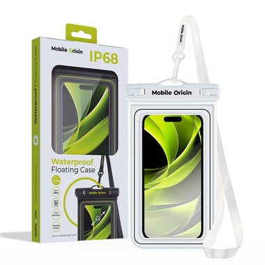 Mobile Origin Waterproof floating case 6.5" biela / čierna / vodotesné univerzálne púzdro