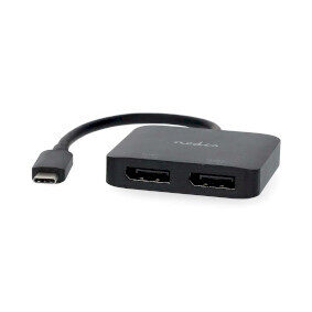 Nedis Adaptér USB-C (M) - 2x DisplayPort (F) 0.20 m čierna 