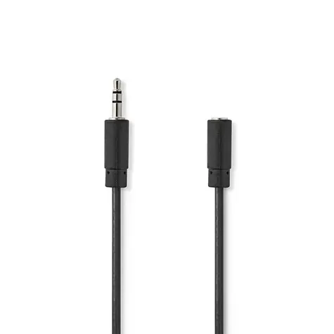 Nedis Stereo Audio kábel jack 3.5 mm (M) - jack 3.5 mm (F) 10.0 m čierna 