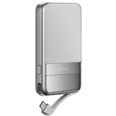 EcoFLow Rapid Magnetic Power Bank 5000mAh strieborná / Powerbanka / 30W / Qi2 / USB-C / Li-Co