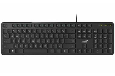 Rozbalené - Genius Slimstar M200 čierna /Kancelárska klávesnica / drôtová / USB / CZ+SK layout / rozbalené
