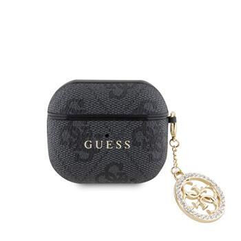 Guess 4G Script PC/PU Charm Puzdro pre AirPods 3 Black