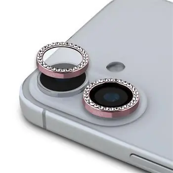 Guess FIXED Glliter Ochrana Šošoviek pre iPhone 16/16 PLUS Pink