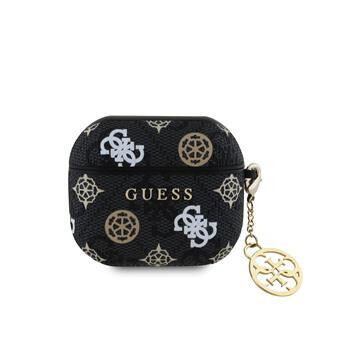Guess PU 4G Peony Charm Puzdro pre AirPods 3 Black