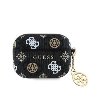Guess PU 4G Peony Charm Puzdro pre AirPods Pro Black