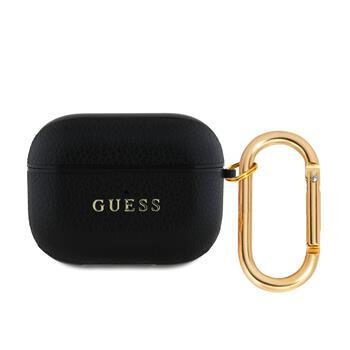 Guess PU Grained Classic Logo Puzdro pre AirPods 3 Black