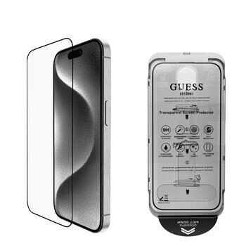 Guess Tvrdené Sklo 2.5D pre iPhone 16 Black