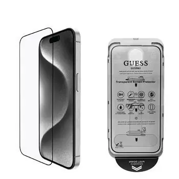 Guess Tvrdené Sklo 2.5D pre iPhone 16 Black