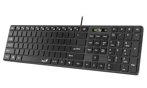 Genius Slimstar K500 Education čierna / Kancelárska klávesnica / drôtová / USB / Bez layoutu