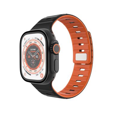 FIXED Magnetický remienok Silicone Magnetic Strap pre Apple Watch 44/45/46/49mm čierny
