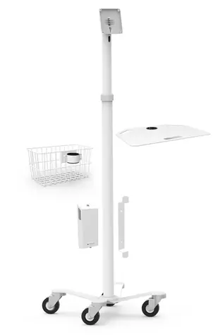 Compulocks RF02BKTW Príslušenstvo pre pojazdné stojany biela