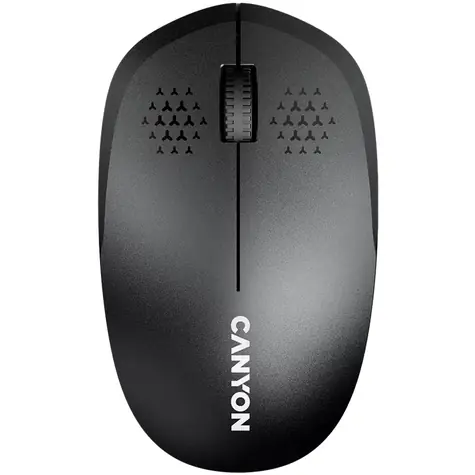Canyon CNS-CMSW04B / optická bezdrôtová myš / až 1200 dpi / 1x AA / čierna