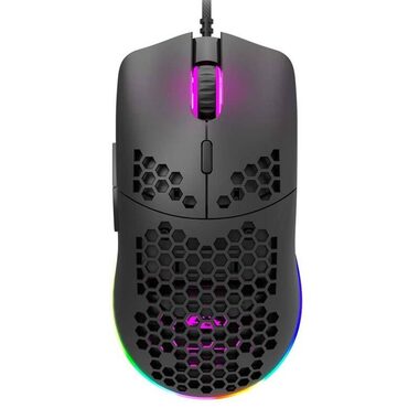 Canyon PUNCHER GM-11 čierna / Herná optická drôtová myš / až 4200 DPI / 7 tlačidiel / USB-A / RGB / 1.65 m