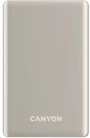 Canyon CNS-CPB510BE béžová / Powerbanka / 10000mAh / PD 20W / bezdrôtové nabíjanie & USB-C