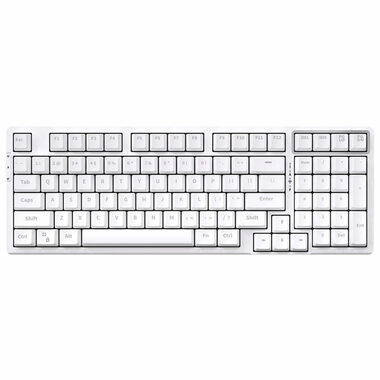 Rozbalené - VGN V98 biela / Bezdrôtová herná klávesnica / mechanická / 2.4GHz + Bluetooth / US Layout / rozbalené