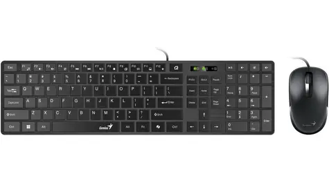 Genius Slimstar C126 čierna / Drôtový set / Copilot / USB / CZ+SK layout
