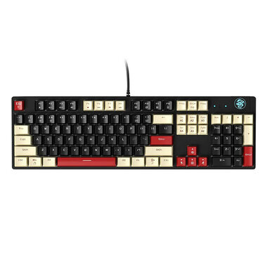 Rozbalené - MageGee MK- Armor čierna / Mechanická klávesnica / US layout / kábel USB-A / RGB podsvietenie / rozbalené