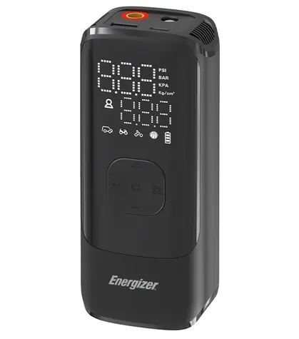 Energizer PAC40002 Vzduchový kompresor a powerbanka / 2000mAh / 150PSI / 1x USB-A & 1x USB-C