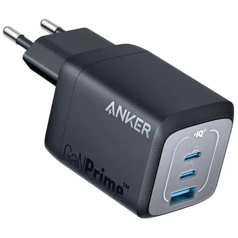 Anker Prime čierna / Nabíjačka do siete / 2xUSB-C / 1xUSB / GaN 67W