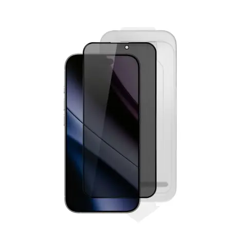 Epico Privacy Glass 3D DF iPhone 16 Pro/17 Ultra-široké krytie s jednokrokovým aplikátorom proti prachu