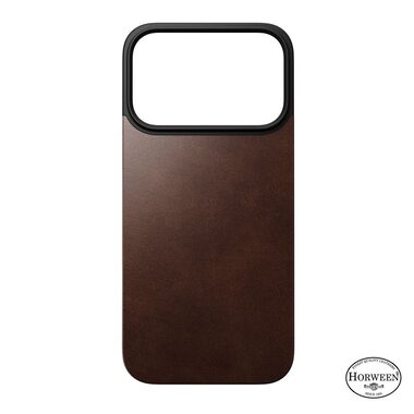 Nomad Magnetic Leather Back Magsafe zadný kryt pre Apple iPhone 17 Pre rustic brown (Horween)