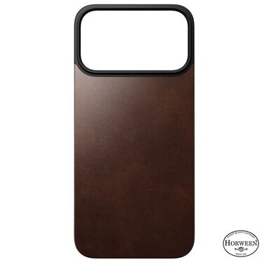 Nomad Magnetic Leather Back Magsafe zadný kryt pre Apple iPhone 17 Pro Max rustic brown (Horween)