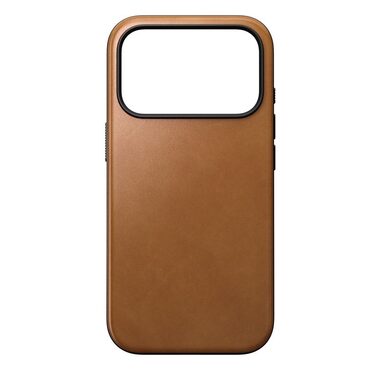 Nomad Modern Leather Case kožený kryt pre Apple iPhone 17 Pro english tan
