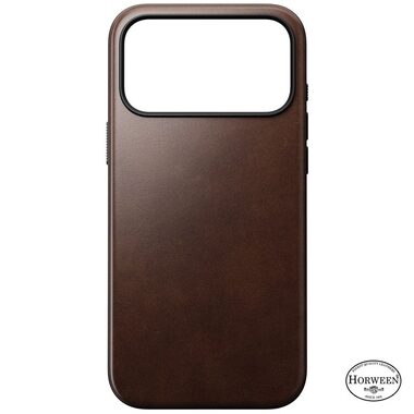 Nomad Modern Leather Case kožený kryt pre Apple iPhone 17 Pro Max rustic brown (Horween)