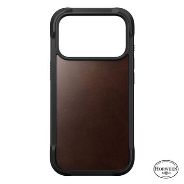 Nomad Rugged Leather Case púzdro pre Apple iPhone 17 Pre rustic brown (Horween) 