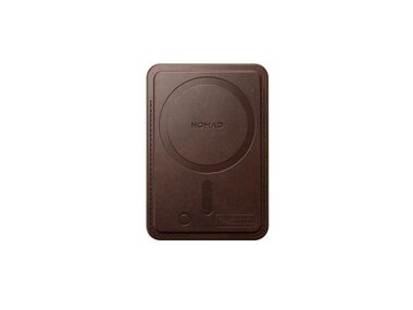 Nomad Leather Mag Wallet with Find My Tracking hnedá