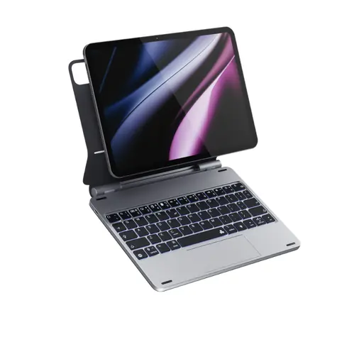 Epico Aluminium keyboard case Ochranný kryt s HU klávesnicou pre Apple iPad Pro 11" (M4) šedo-strieborná