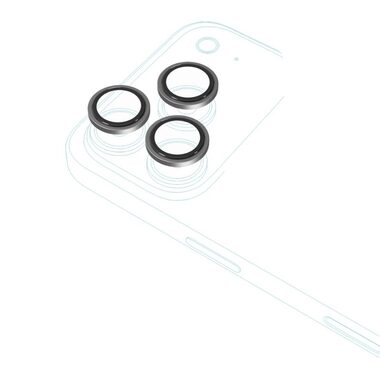 Epico Aluminium Lens Protectors ochrana šošoviek fotoaparátu pre iPhone 17 Pro/17 Pro Max strieborná