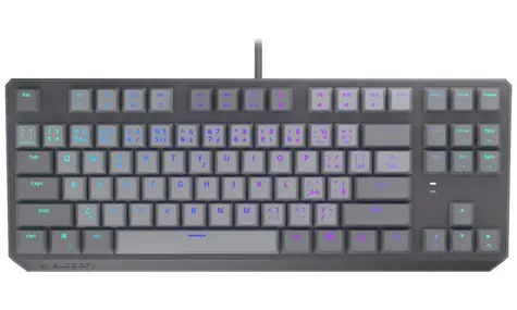 Endorfy Thock V2 TKL CZ šedá / Herná klávesnica / Drôtová / Endorfy Red / USB / CZ layout / 87 kláves
