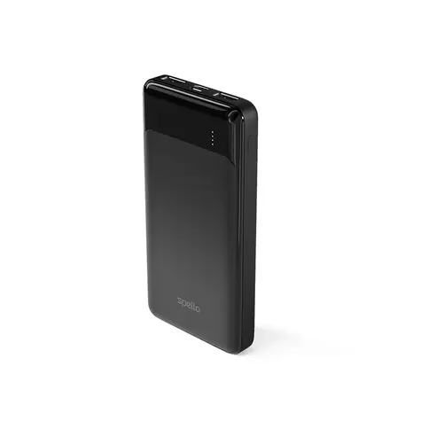 Spello Slim Power Bank 10 000mAh čierna / 10W / 2x USB-A / USB-C