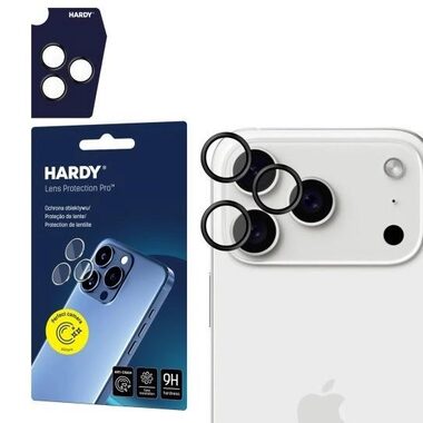 3mk HARDY Lens Protection Pre sklá na fotoaparát pre Apple iPhone 17 Pro /17 Pro Max Black