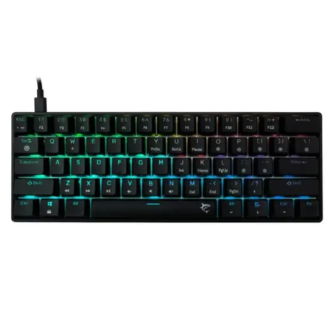 White Shark GK-004131 SHINOBI 2 čierna / herná mechanická klávesnica / US layout / hnedé spínače / USB / LED