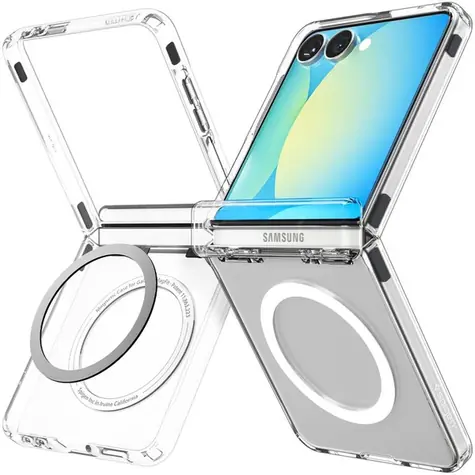 Spigen Ultra Hybrid Pro MagSafe kryt pre Samsung Galaxy Z Flip 7 číra/biela