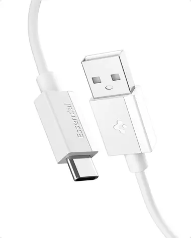Spigen ACA08716 Essential USB-A na USB-C 60W kábel 2m biela / USB 2.0