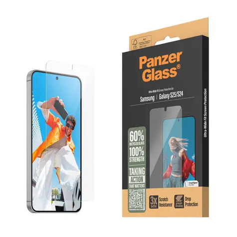 PanzerGlass Samsung Galaxy S25/S24 s inštalačným rámčekom