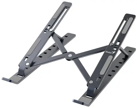 Genius G-Stand M250 prenosný stojan na notebook & tablet & telefón šedá / hliníkový / 7 pozícií / skladacia