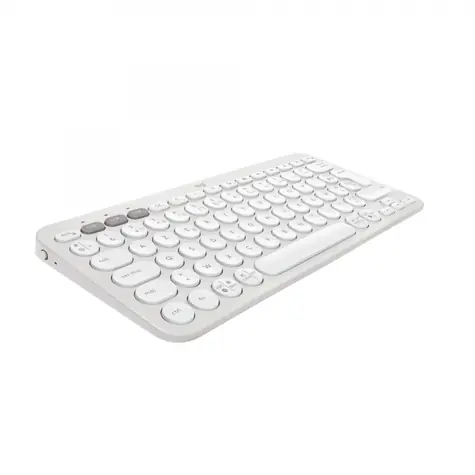 Logitech Pebble Keys 2 K380s biela / Bezdrôtová klávesnica / BT / USB / US Layout